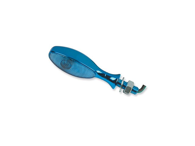 pareja juego intermitentes universales moto p i mini ovoide azul laser