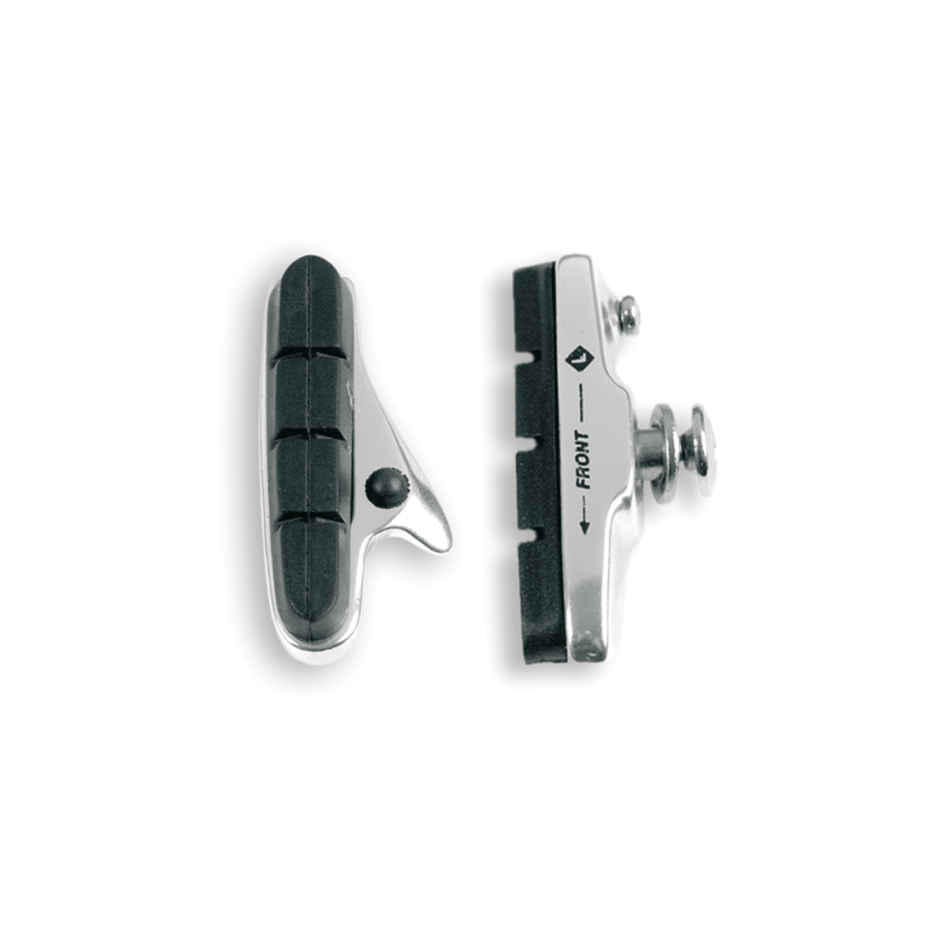 juego de 2 zapatas de freno para bicicleta de carretera shimano ultegra/dura-ace con carcasa de aluminio plateado alhonga