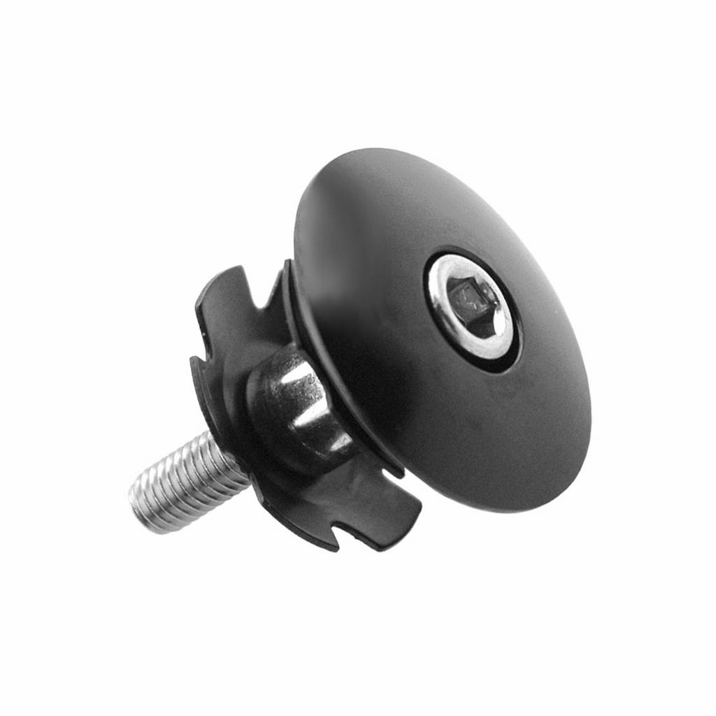 araña de bicicleta + tapon direccion a-head 25,4mm - sistema de doble estrella de aluminio negro