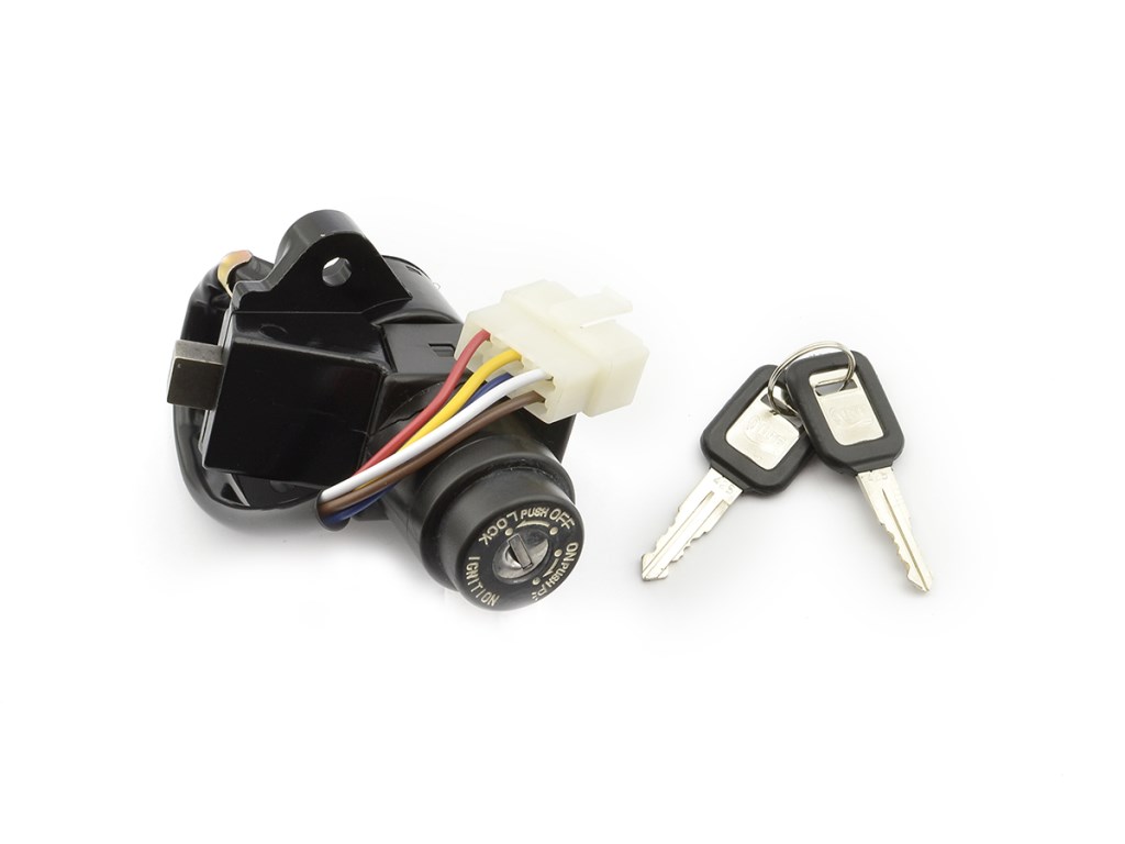 cerradura de contacto de llave para reemplazar interruptor de encendido bihr - kit completo con bloqueo de dirección y llaves de encendido