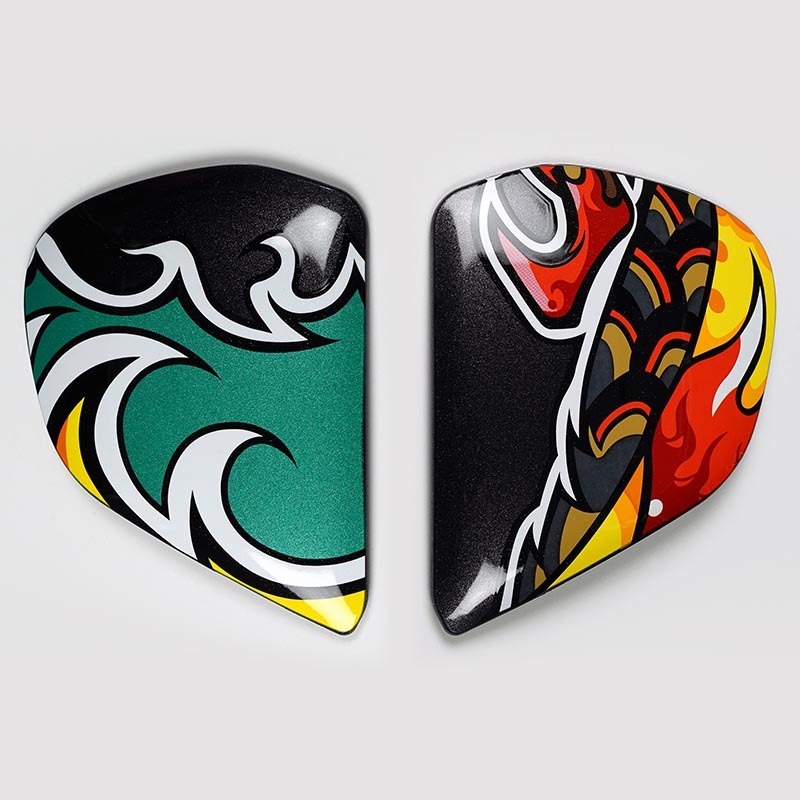 recambio cubierta mecanismo pantalla para casco moto nakasuga replica vas-v system