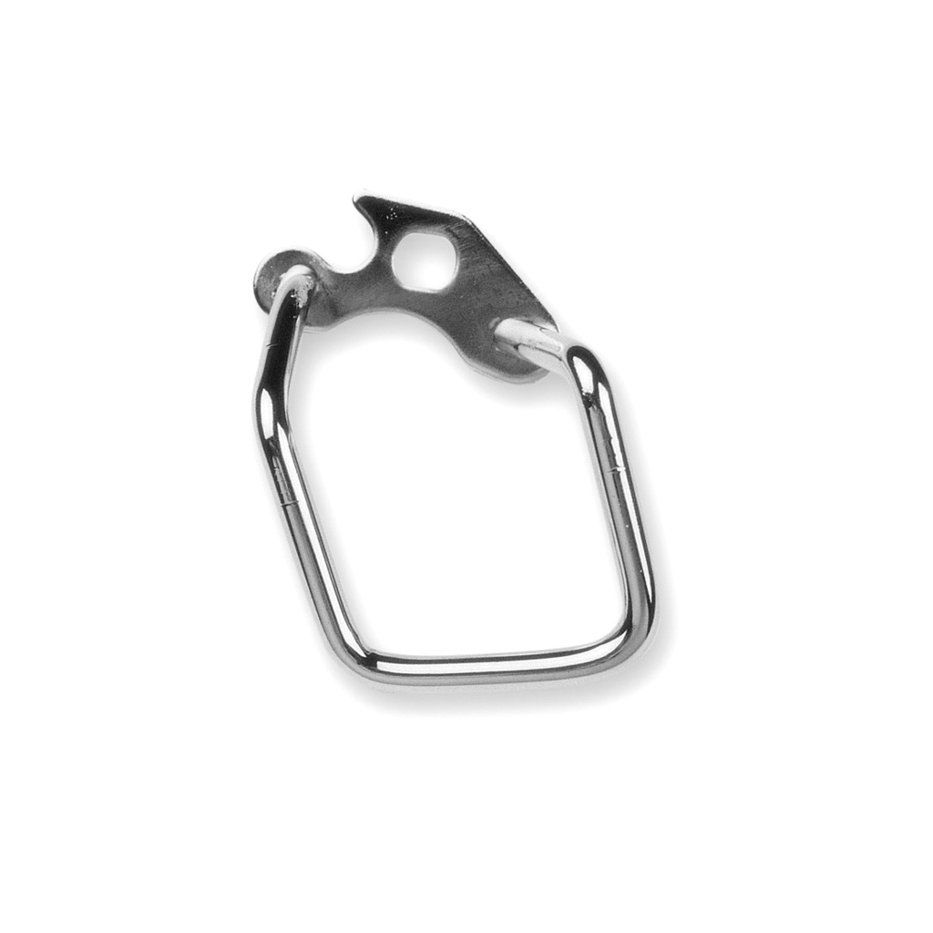 protector de cambio trasero ancho en acero cromado para bicicleta mtb, btt y trekking