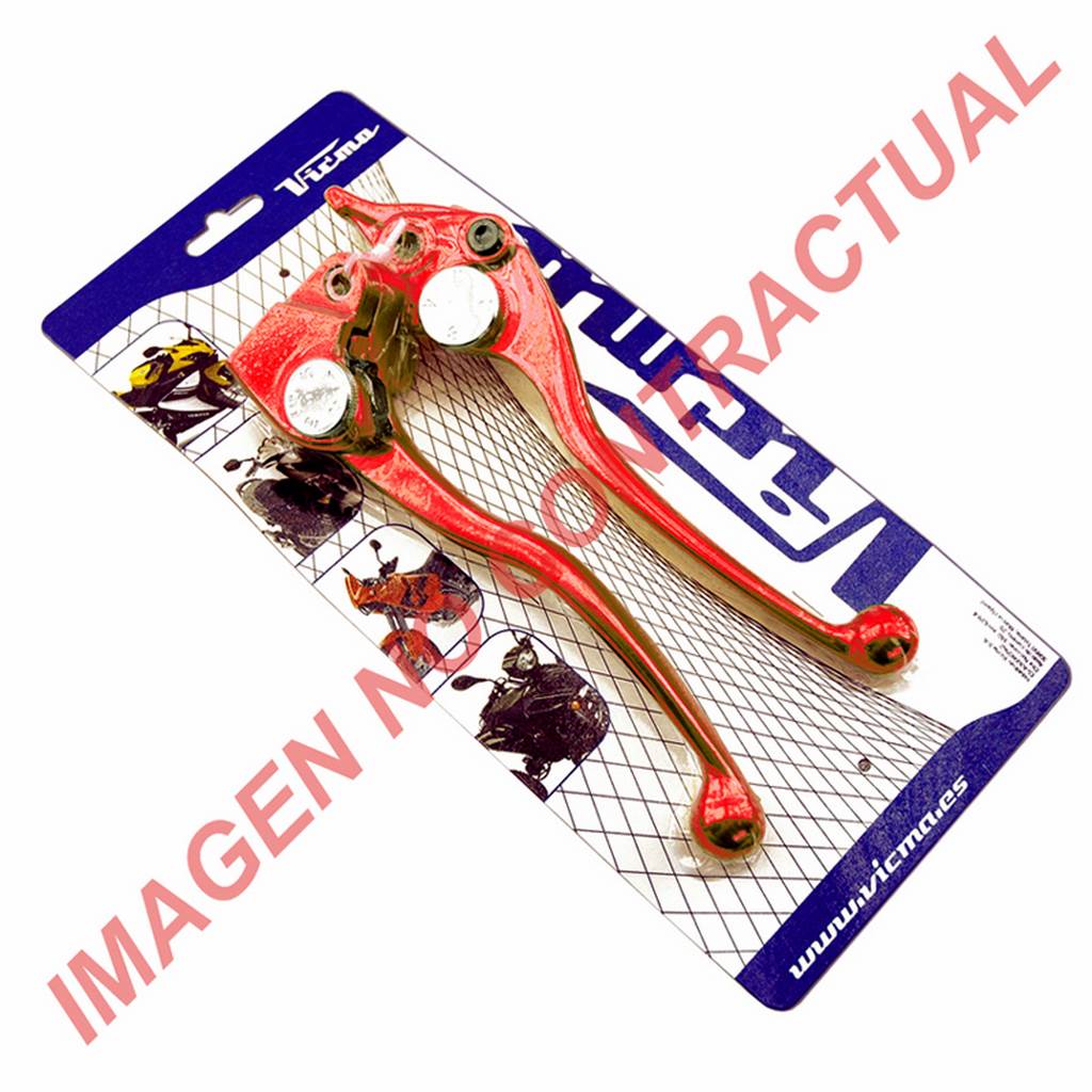 juego de manetas rojas para bicicletas