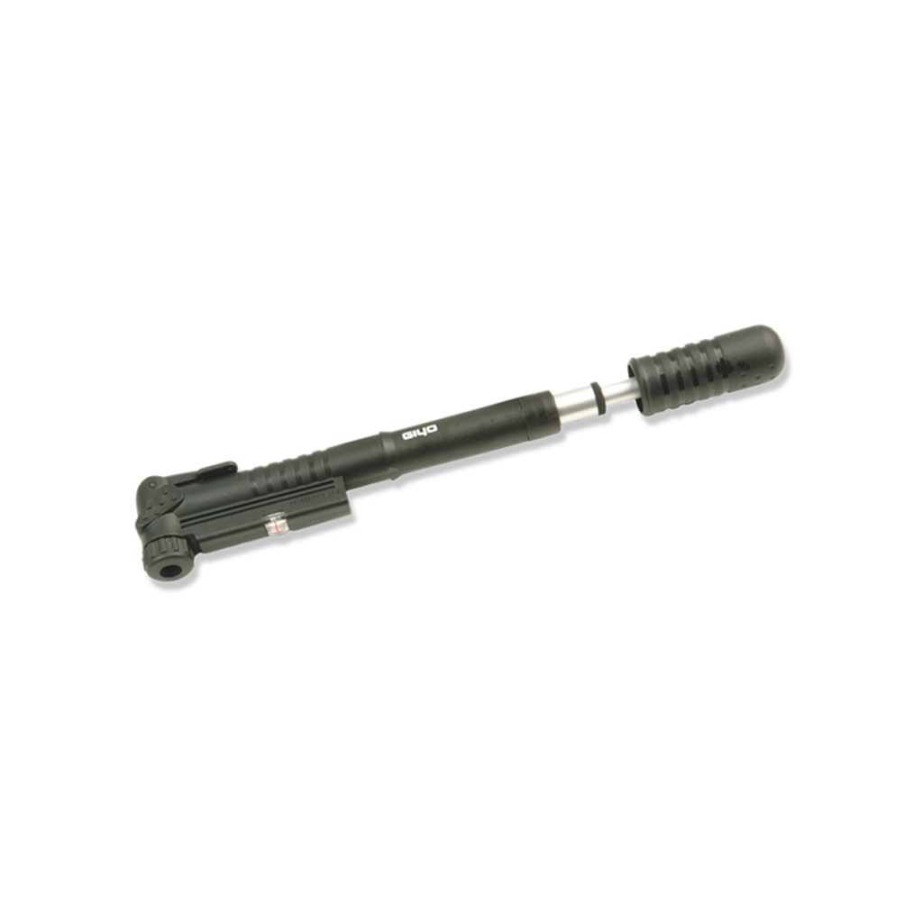 Bomba inflador bici telescópica de aluminio con manómetro indicador para válvula - Imagen 1 de 1