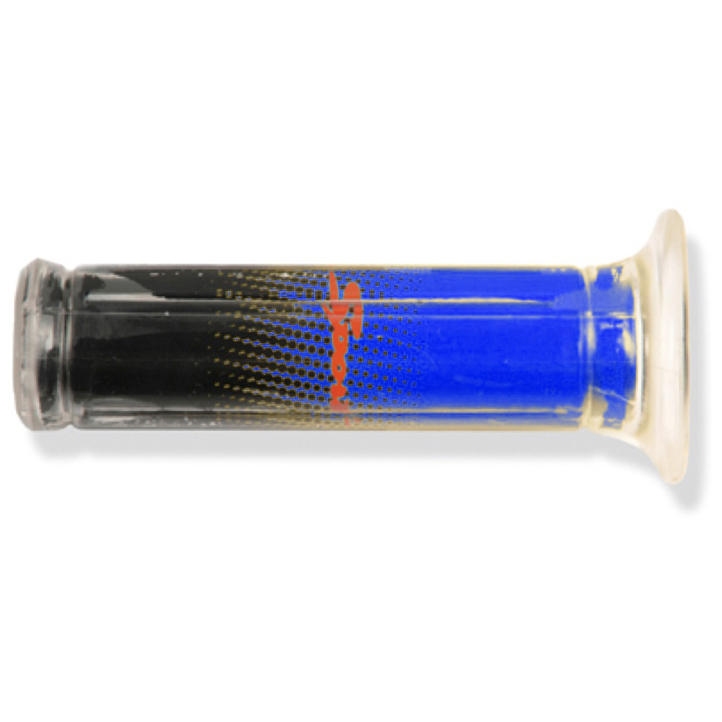 puños de moto dynagrip transparentes verdes para manillar de 22mm