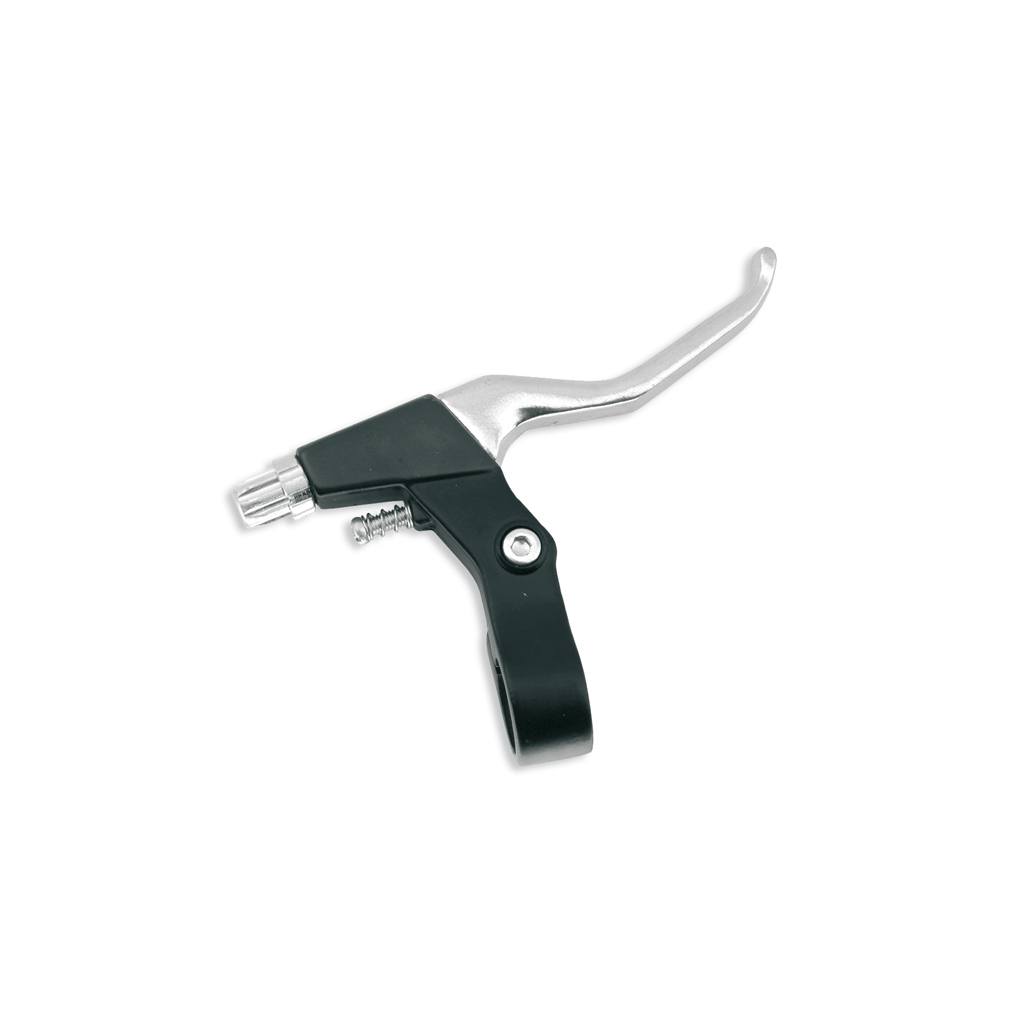 juego manetas freno v-brake aluminio plata y negra bici bicicleta