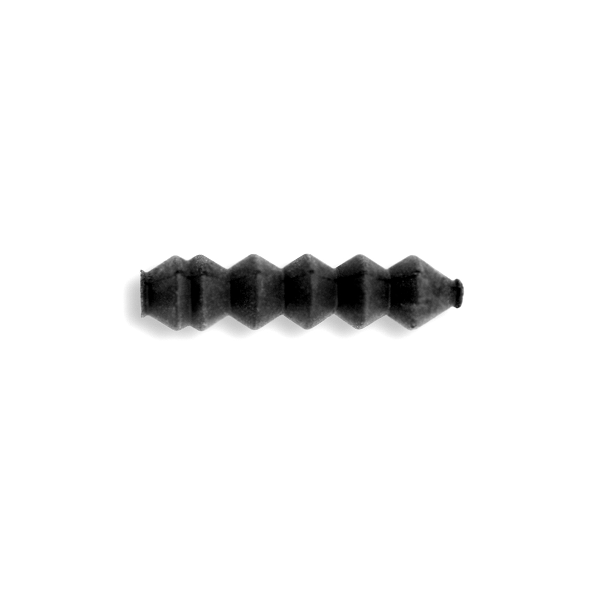 protector de cables de freno v-brake de goma negra de 35 mm para bicicletas alhonga