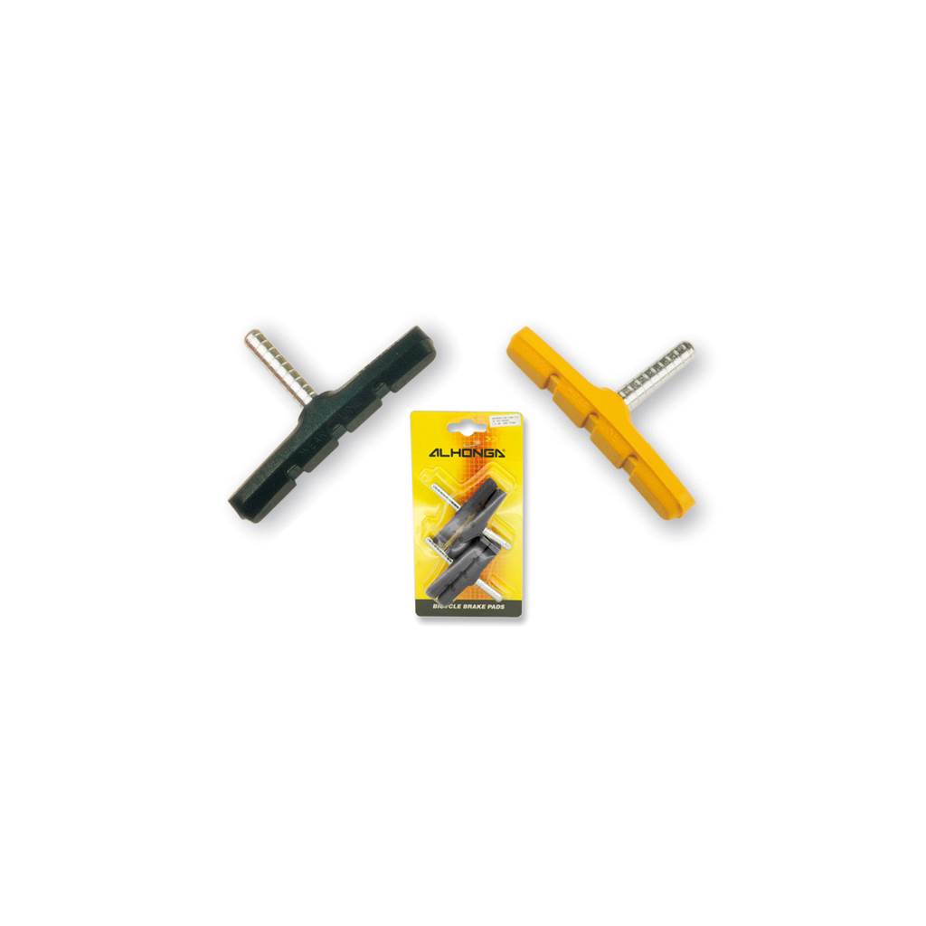 juego de 4 zapatas de freno alhonga para mtb, ciclocross, trekking y más