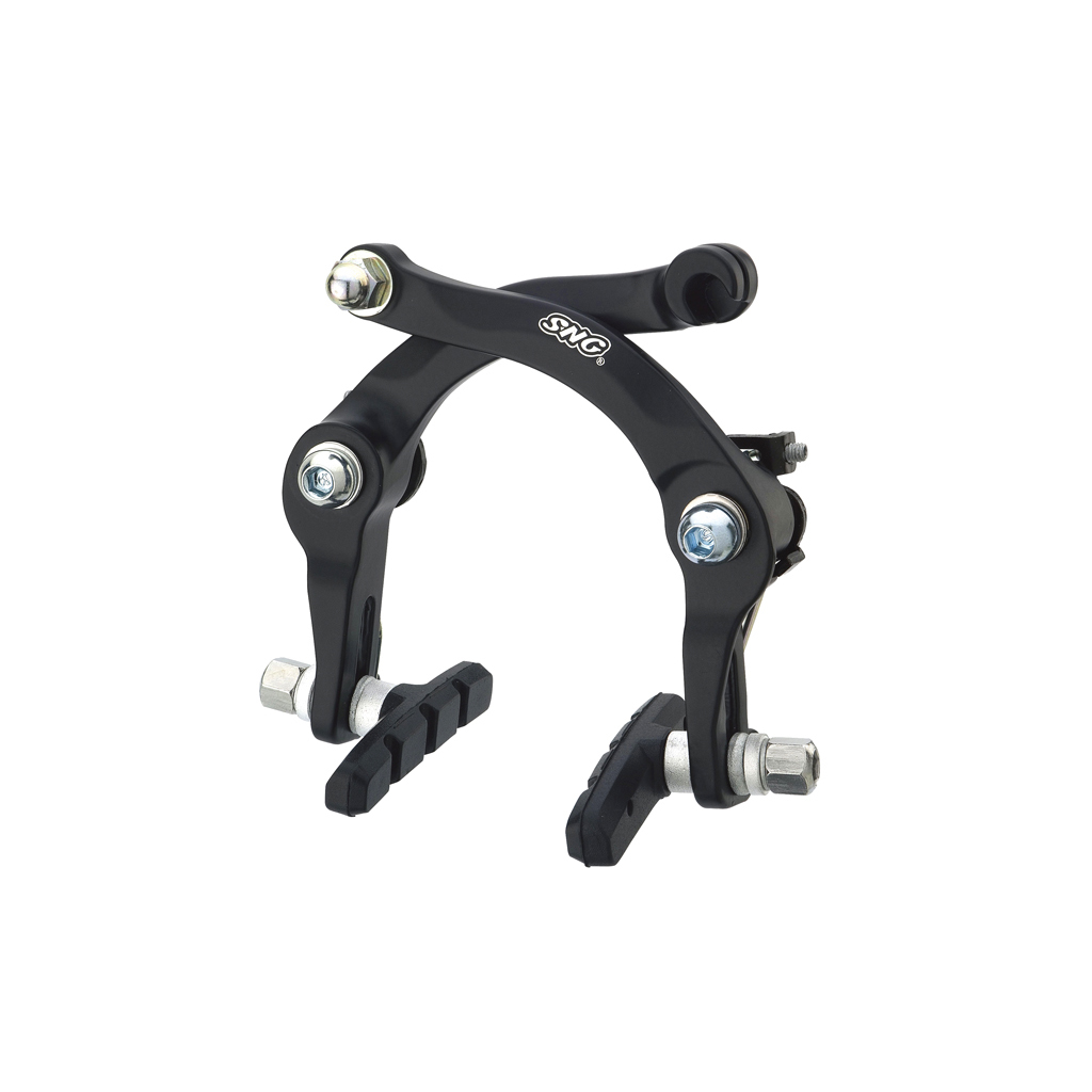 sistema de freno en u para bicicleta alhonga, aleación forjada en fusión, muelles tipo bobina, color negro