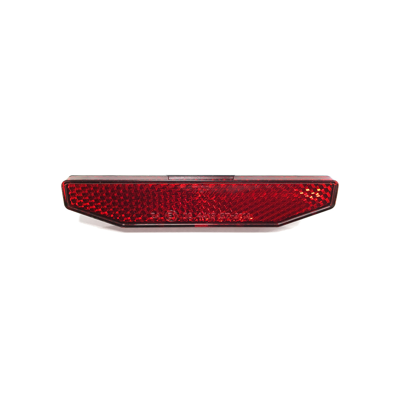 catadióptrico universal 98x19mm con adhesivo - homologación ce - color rojo