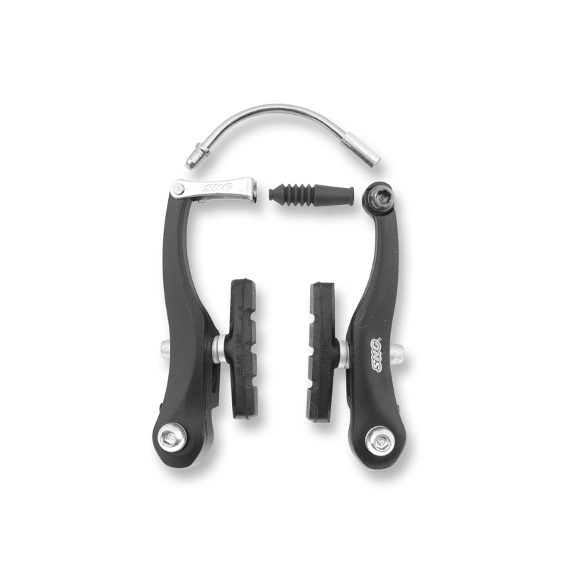 juego puentes freno tipo v-brake aluminio bicicleta - alhonga