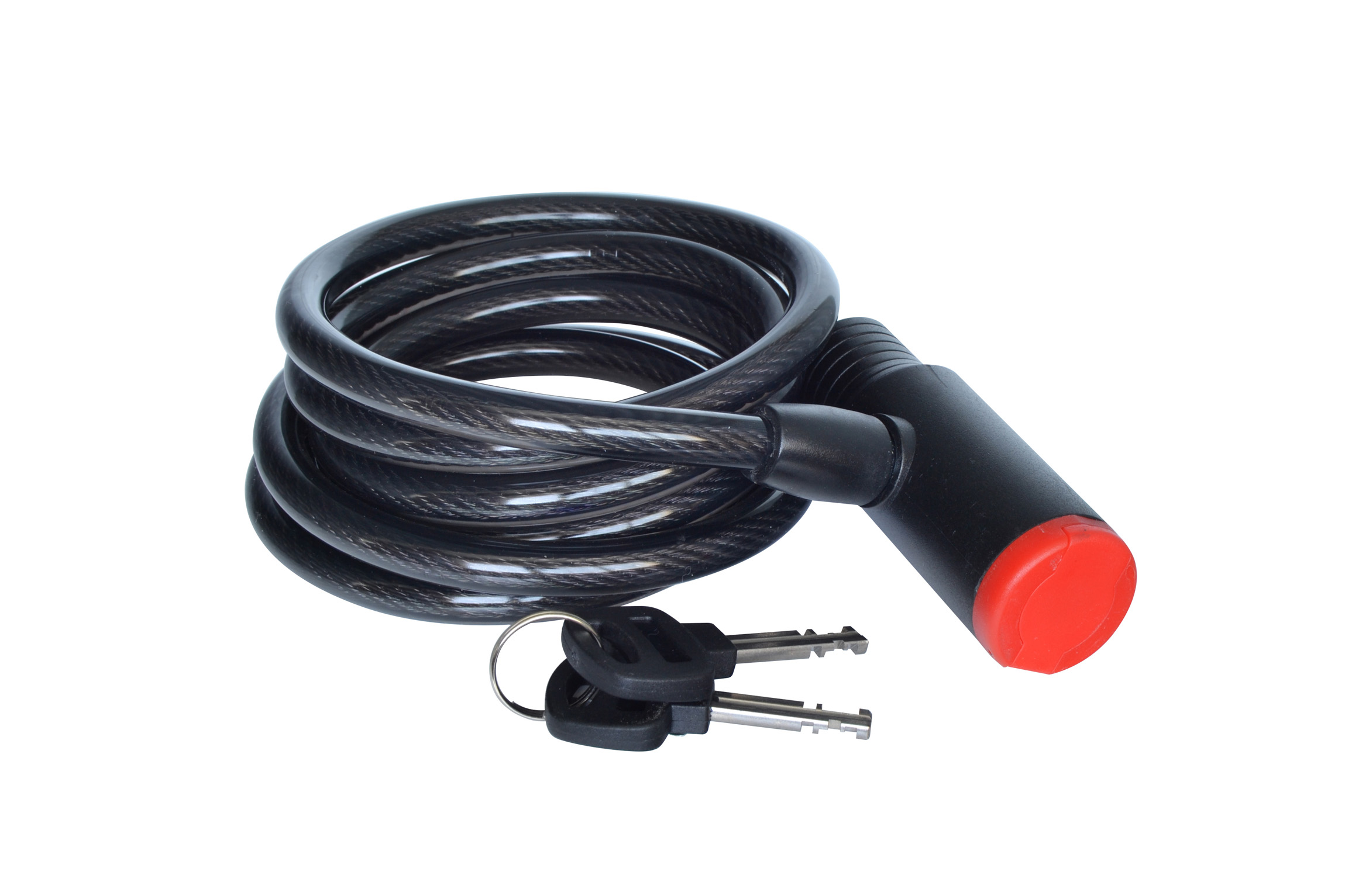 candado espiral con soporte llave seguridad tapa llave 180cm bici bicicleta