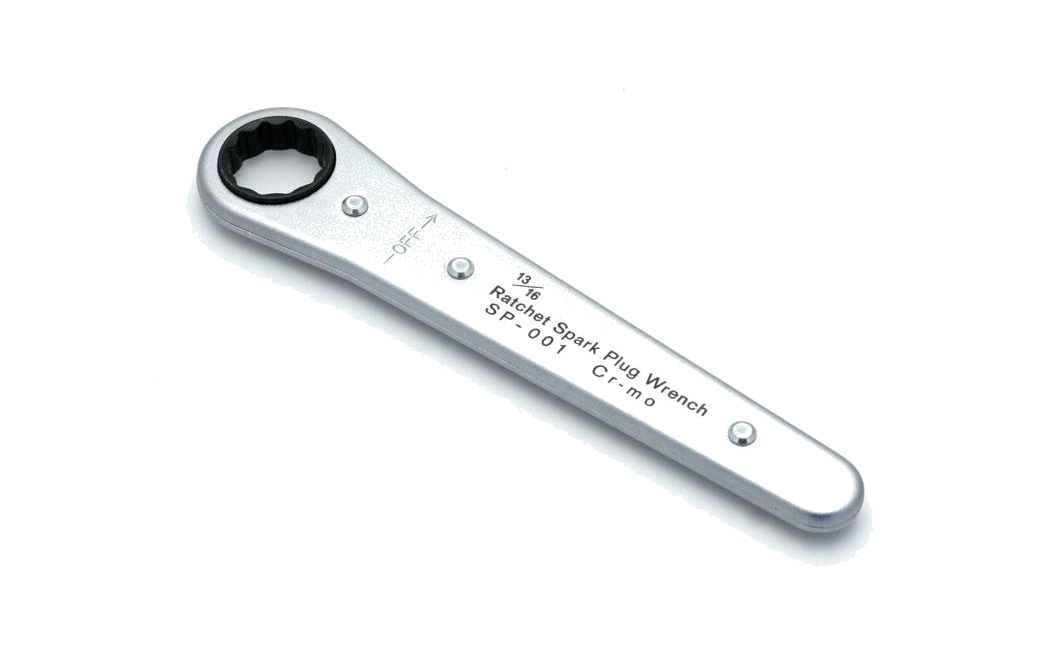 llave bujía plana con carraca 21 mm