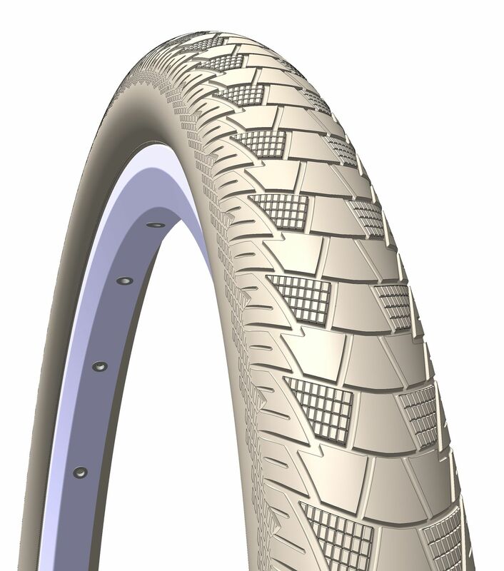 cubierta neumatico bicicleta antipinchazos reflectante cityhopper v99 28x2.0