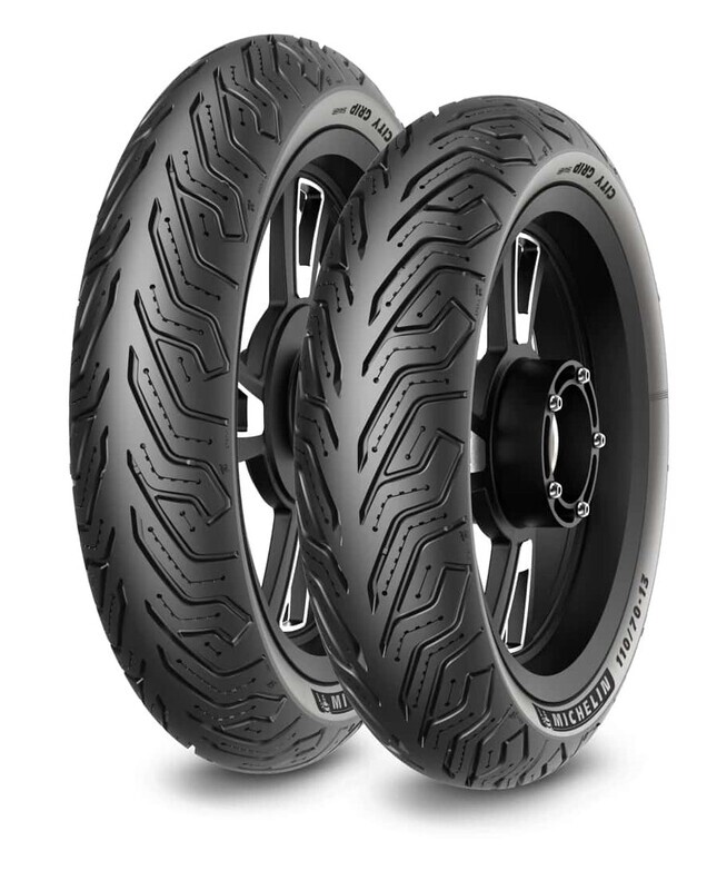 neumático cubierta moto delantero/trasero city grip saver 90/90-12 m/c 54s tl/tt
