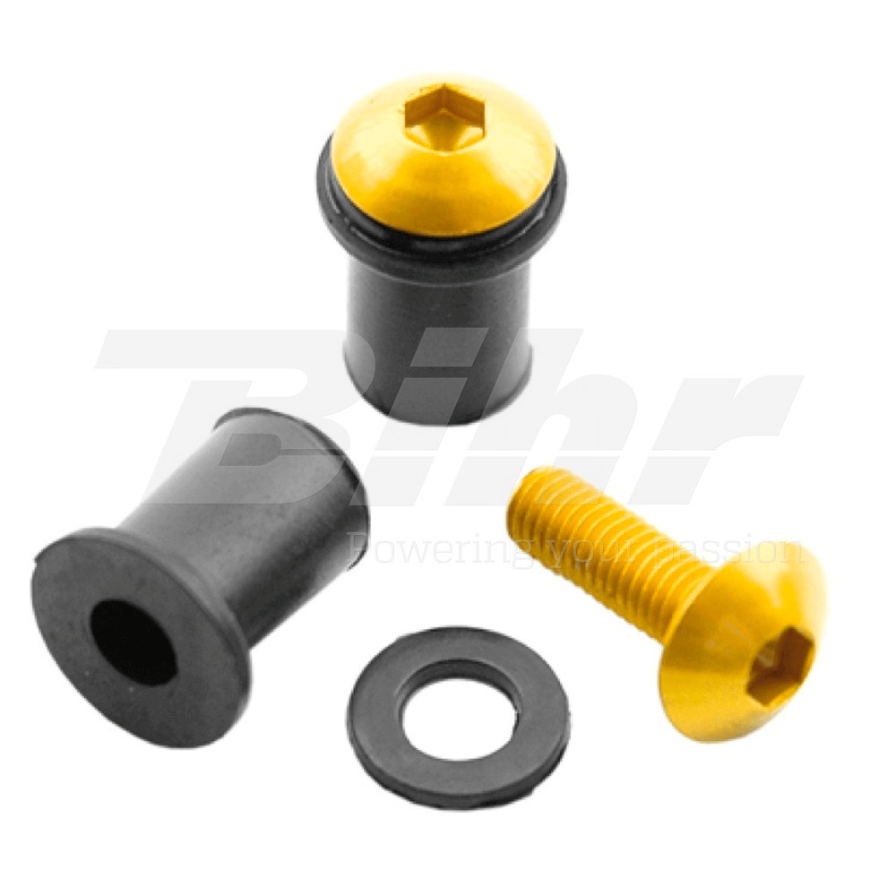 blister kit 8 tornillos allen carenado en medidas y colores con tuercas silenblo