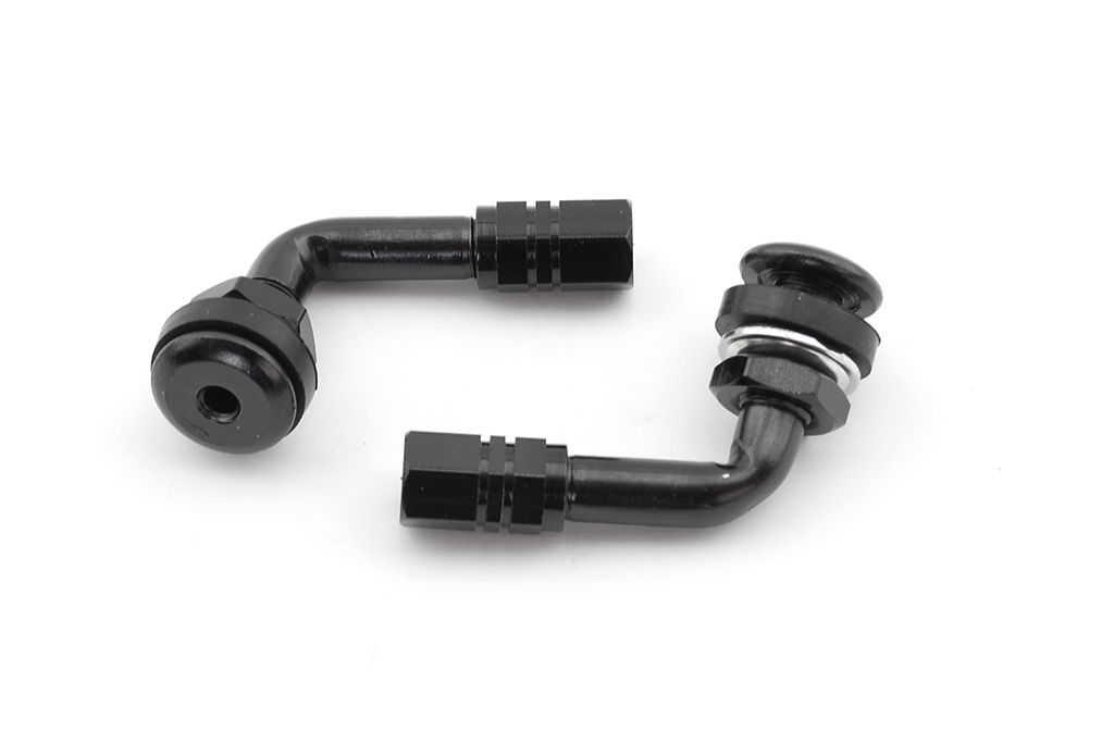kit 2 válvulas acodadas 90º moto anodizadas schrader