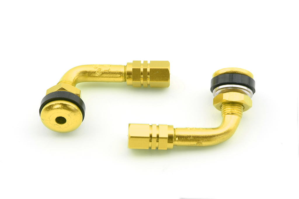 kit 2 válvulas acodadas 90º moto anodizadas schrader