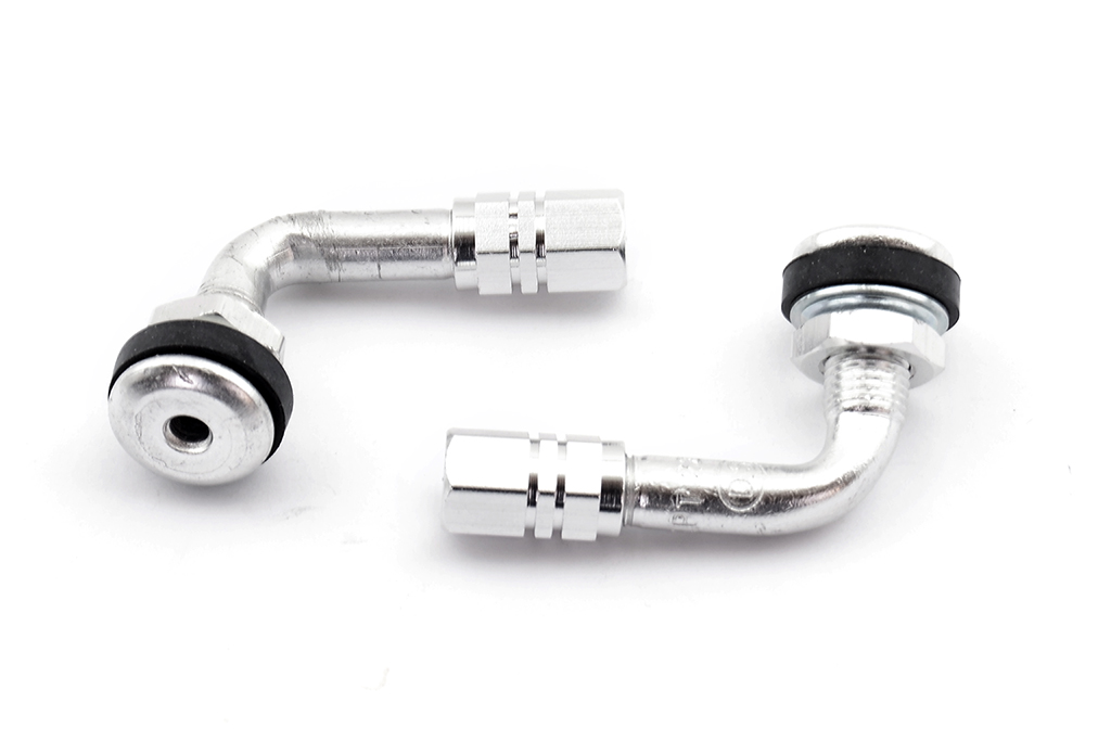 kit 2 válvulas acodadas 90º moto anodizadas schrader