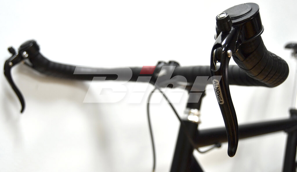 ALHONGA Manetas de freno Singlespeed 22 2 Negro diseño fixie tipo triathlon