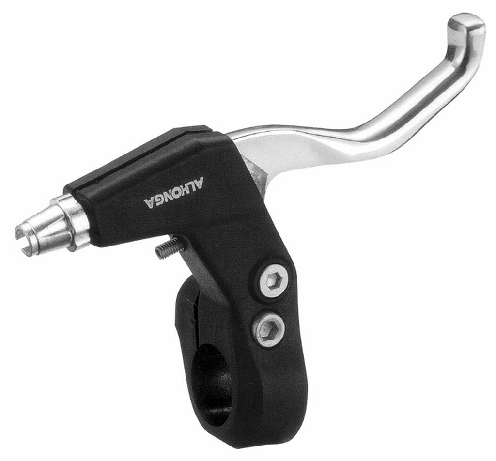juego de manetas de freno mtb/city/trekking de aluminio de 2 dedos - alhonga