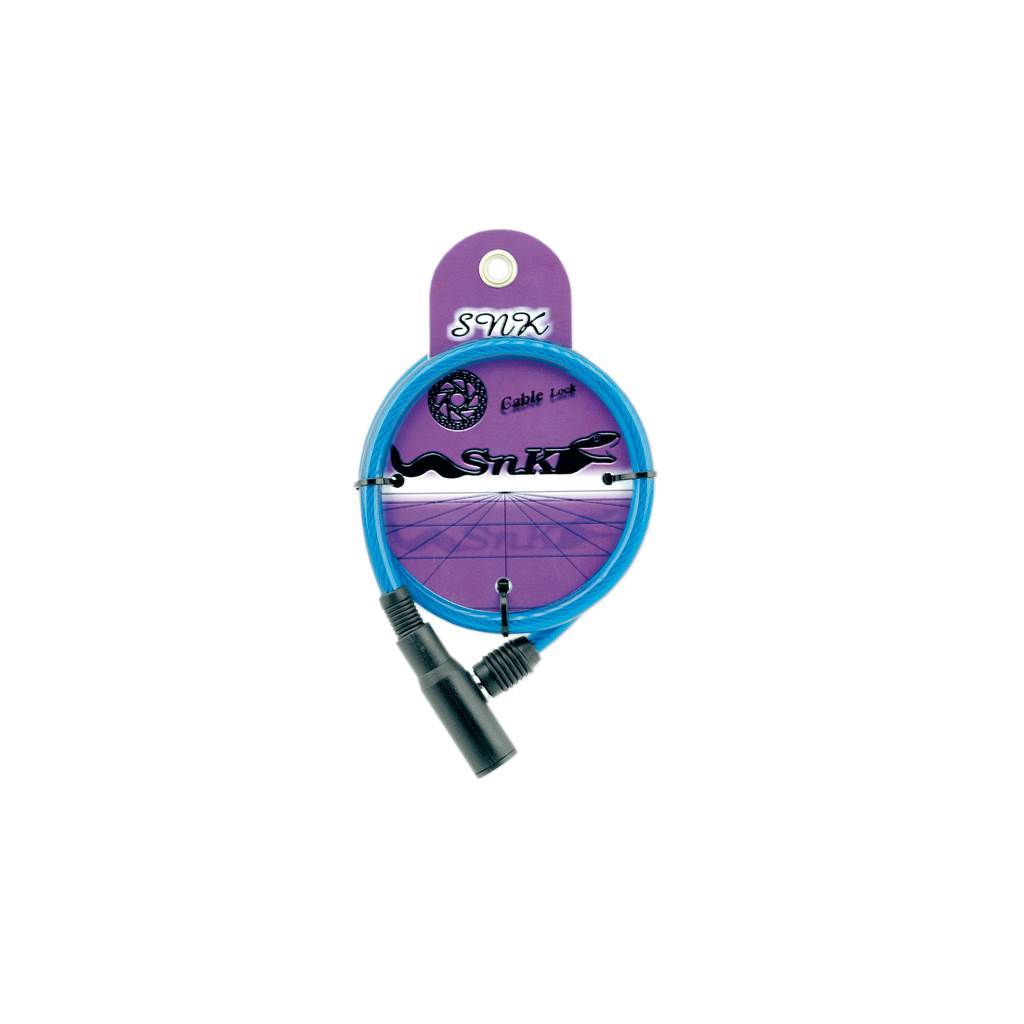 candado btt mtb cable de acero 6mm y 65cm en espiral bici bicicleta