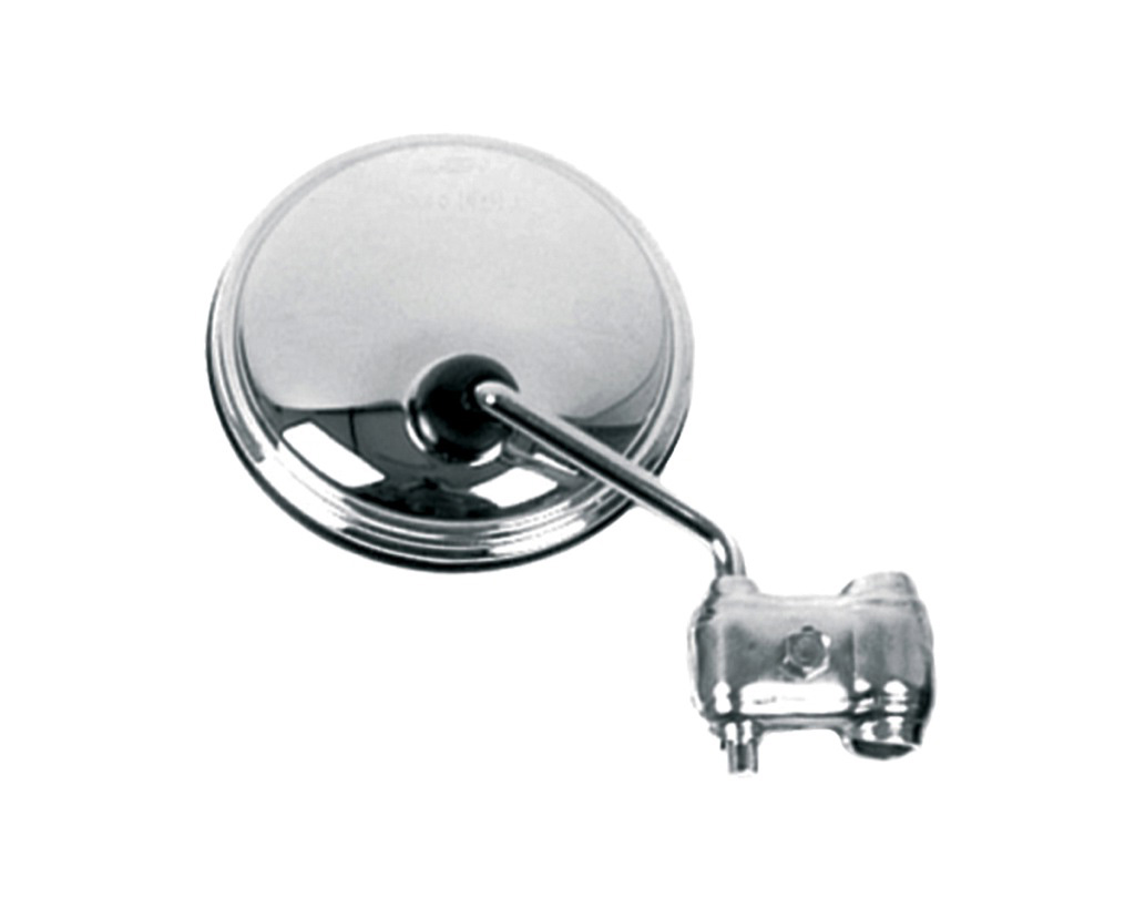 espejo retrovisor cromado derecho de 105 mm - homologación ce - v-parts