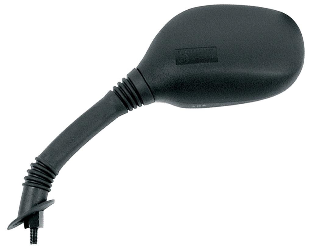 espejo retrovisor izquierdo tipo oem de plástico negro para montaje en manillar - homologación ce