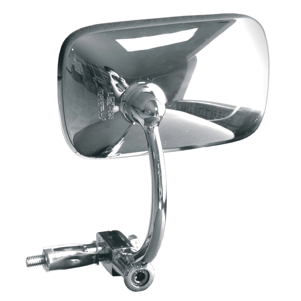 espejo retrovisor izquierdo tipo oem para moto - cromo - homologación ce - montaje en puño