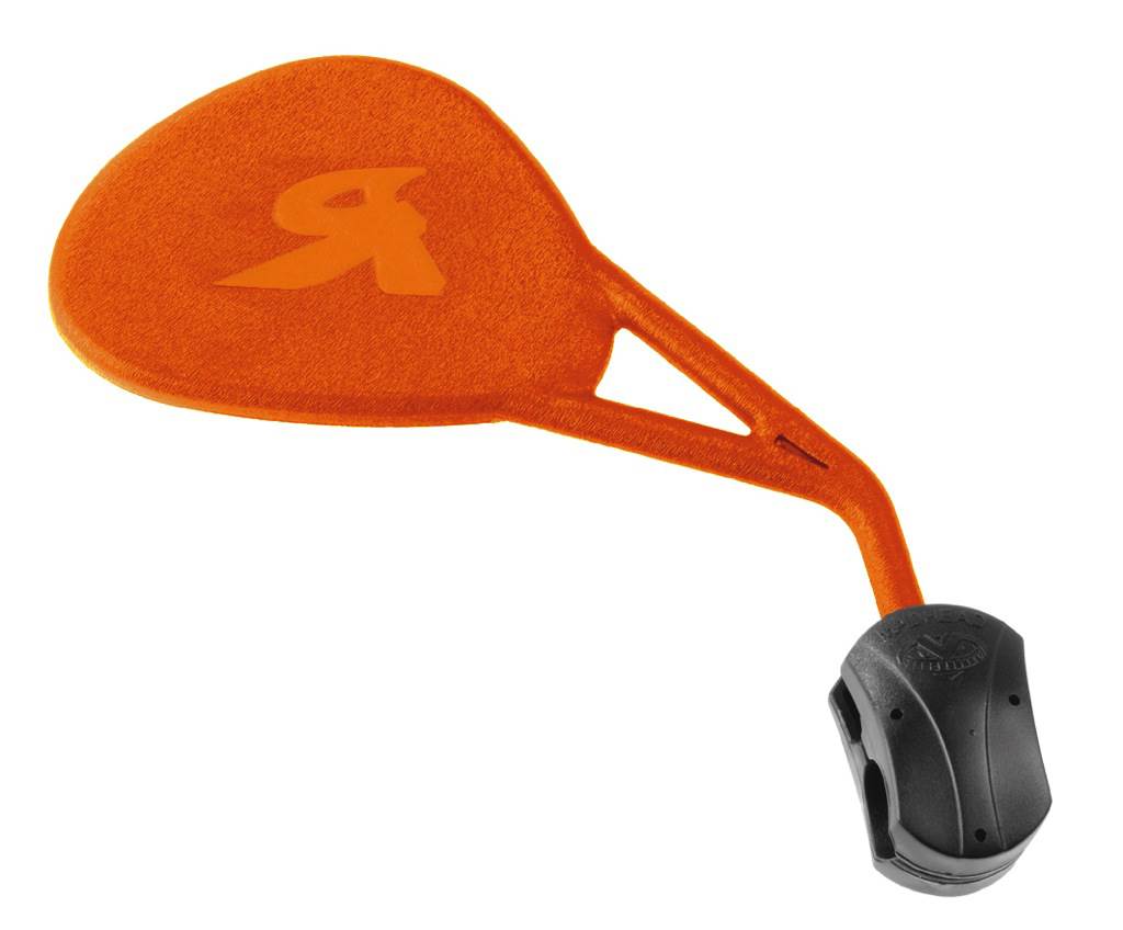 espejo retrovisor derecho naranja para manillar homologado ce