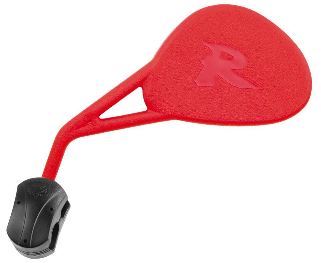 espejo retrovisor izquierdo para bicicletas | fijación manillar | color rojo | vicma