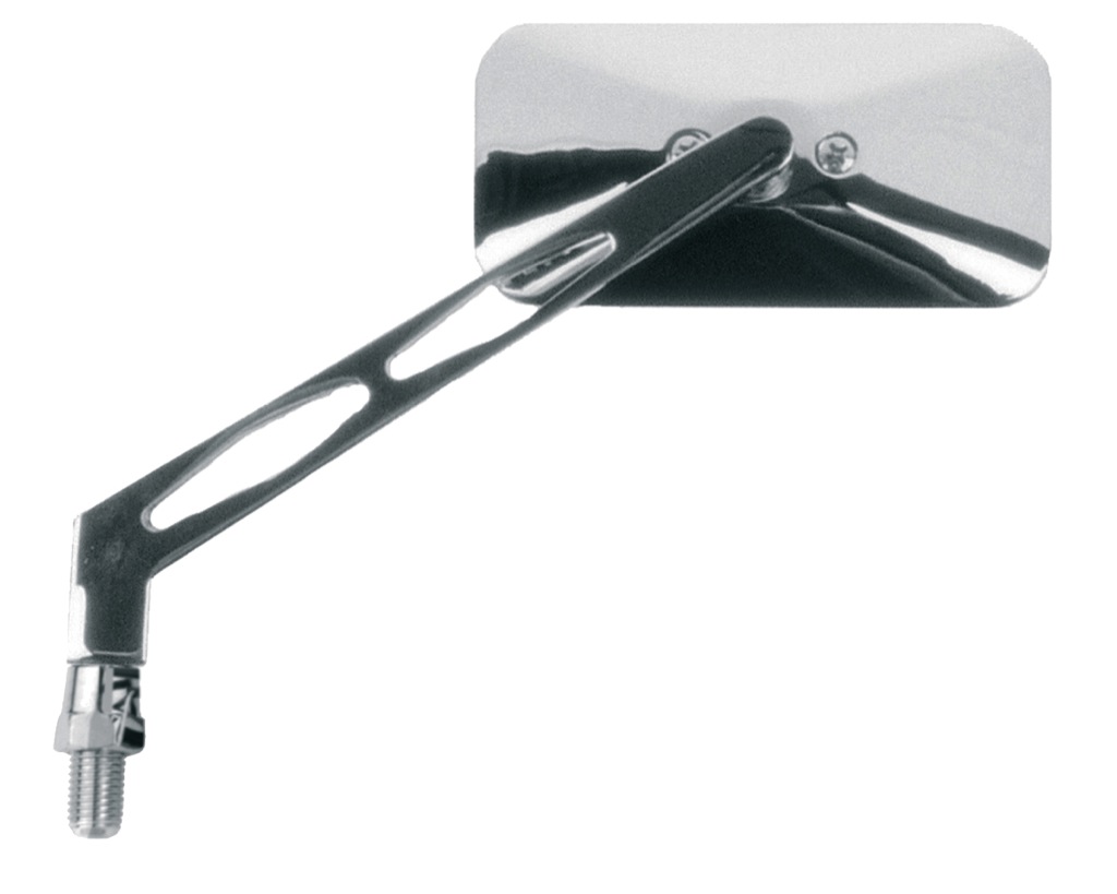 espejo retrovisor rectangular izquierdo para moto custom - no homologado
