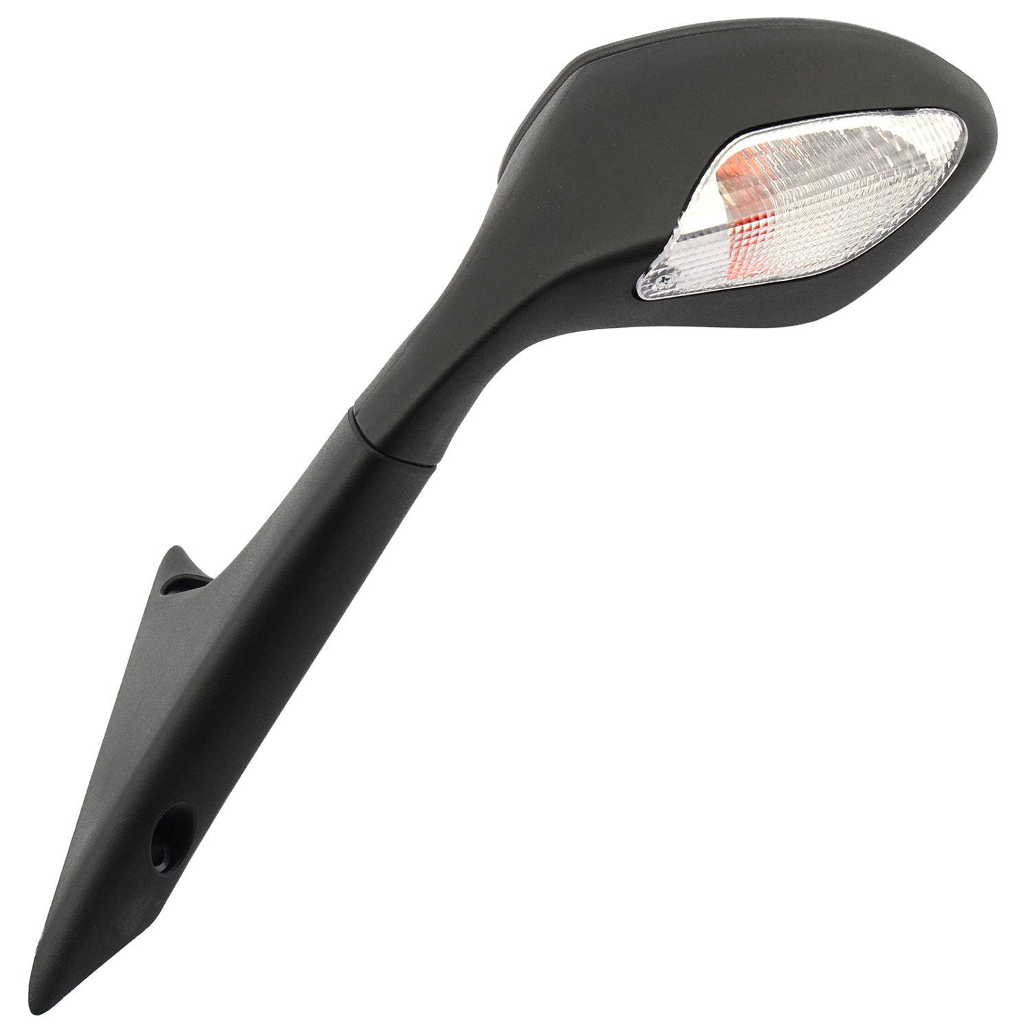 espejo retrovisor izquierdo tipo oem de plástico negro homologado ce para montaje en carenado