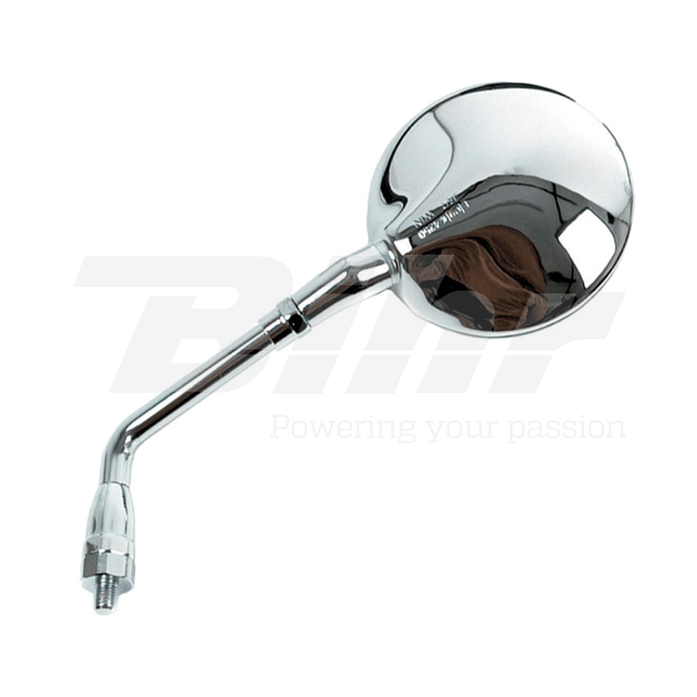 espejo retrovisor izquierdo tipo oem para manillar de moto - cromado - homologado ce