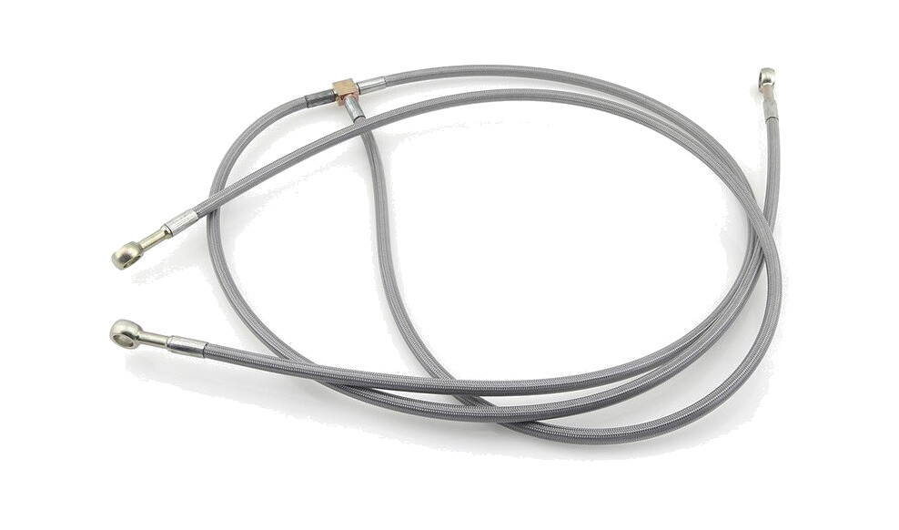 latiguillo de freno de acero inoxidable trenzado 123mm (hofsm123)