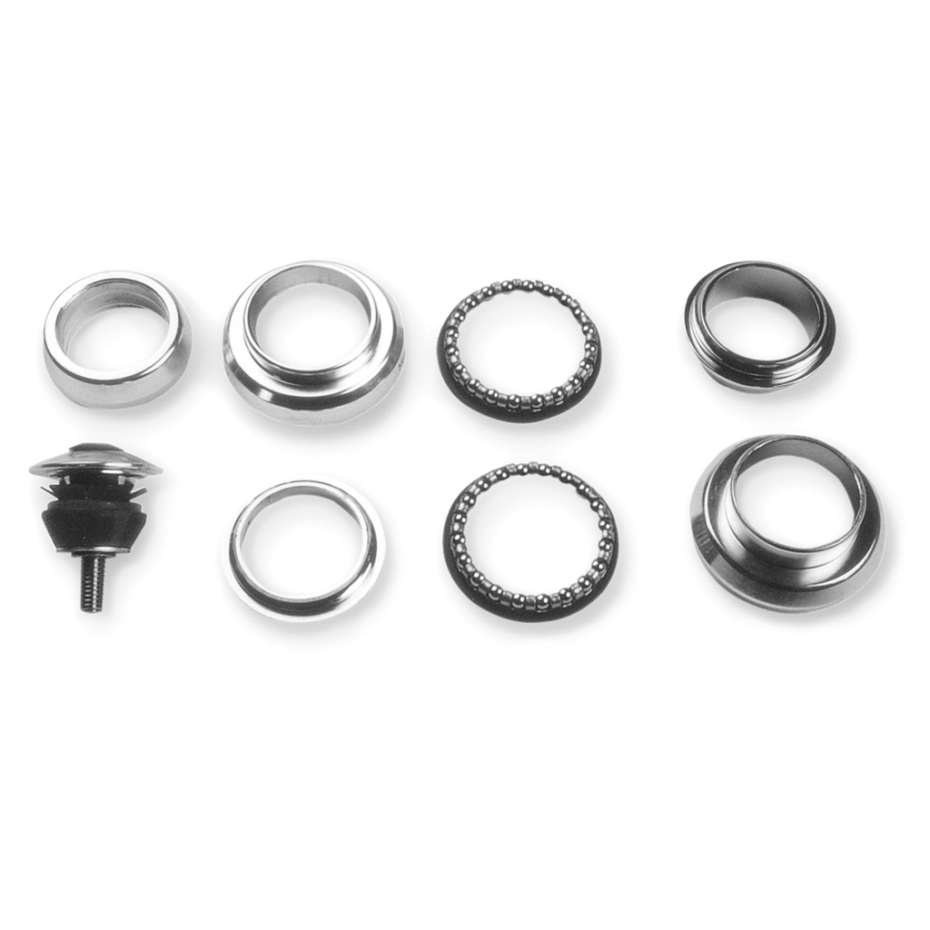 auriculares de bicicleta a-head de acero cromado v bike para mtb, ciudad, bmx, infantil, ciclocross y trekking/touring