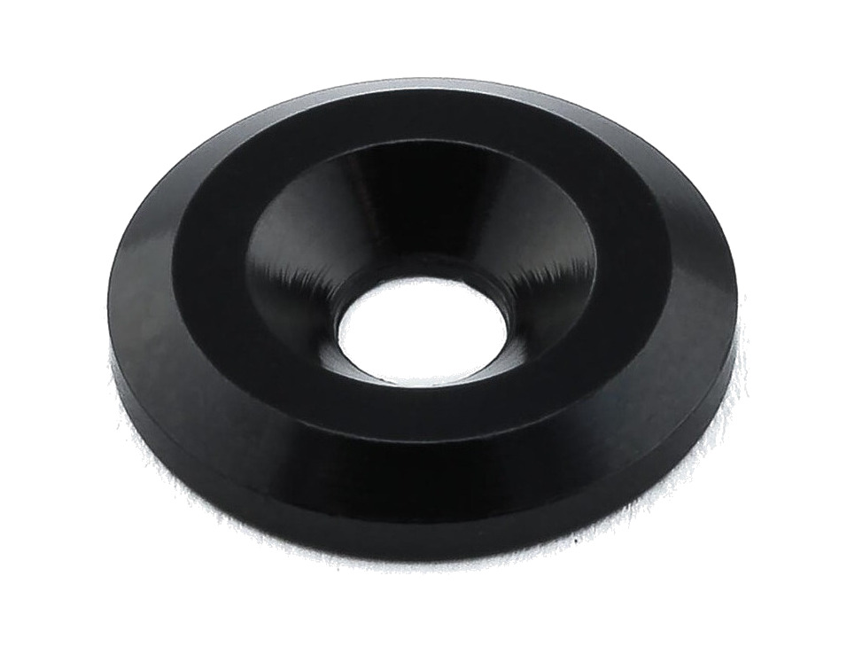 arandela de aluminio avellanada m5 (19mm øext.) negro lwac5bk - pro-bolt