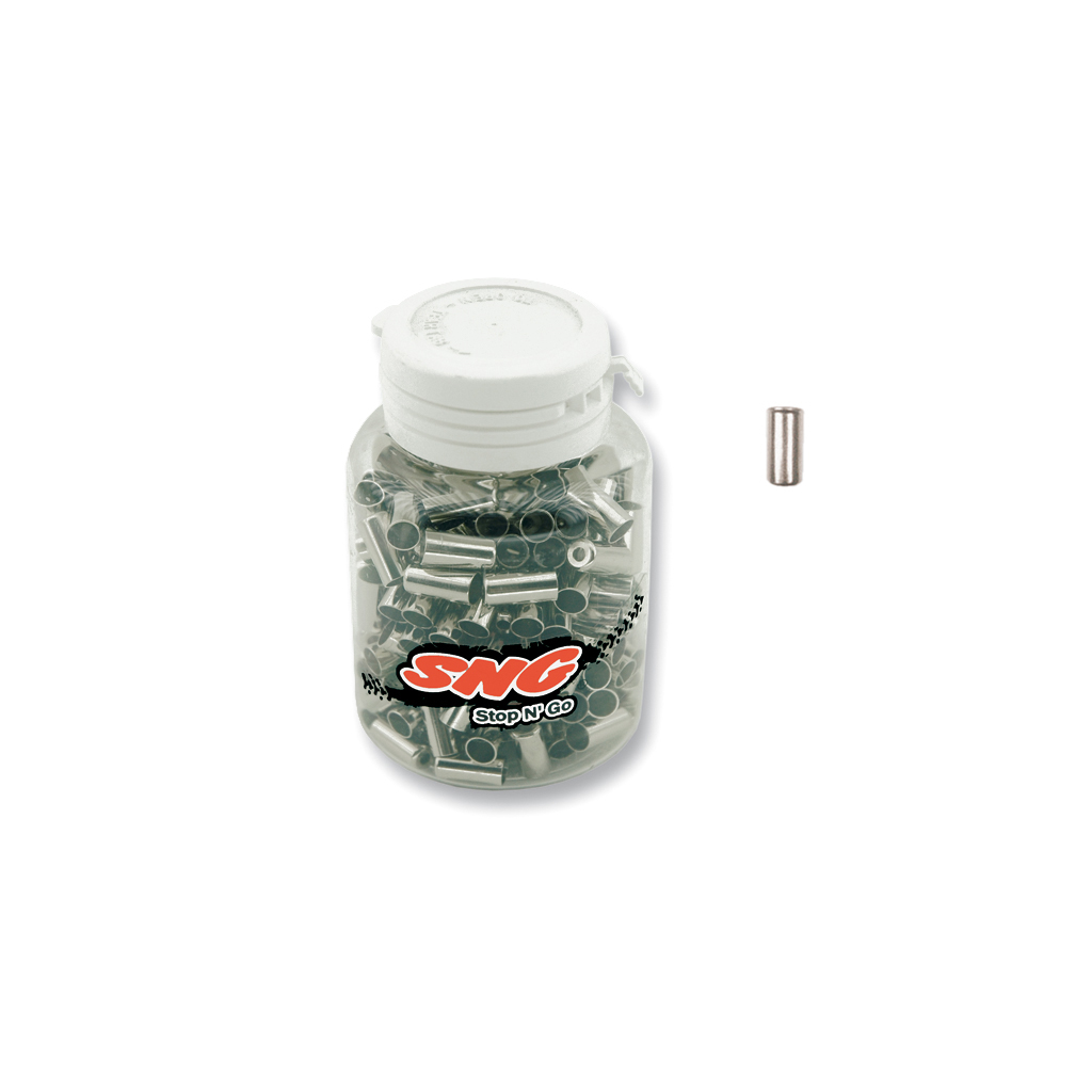 tope de funda cable sirga 5mm laton (bote 250ud) bici bicicleta