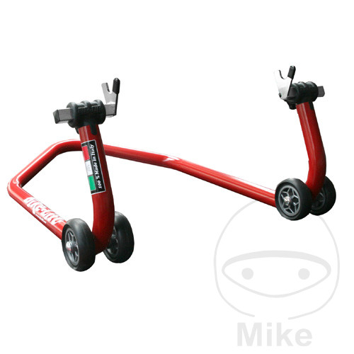 caballete trasero 
extra bajo para moto paddock 27cm