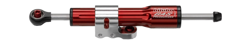 amortiguador de dirección rojo kit049a1