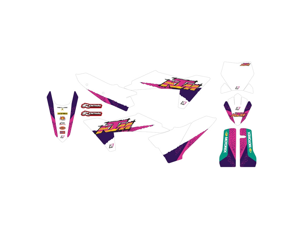 kit adhesivos pegatinas para moto retro