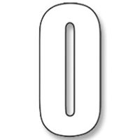 numeros carrera blanco - pack de 3 uds  crystal 5027/10/0