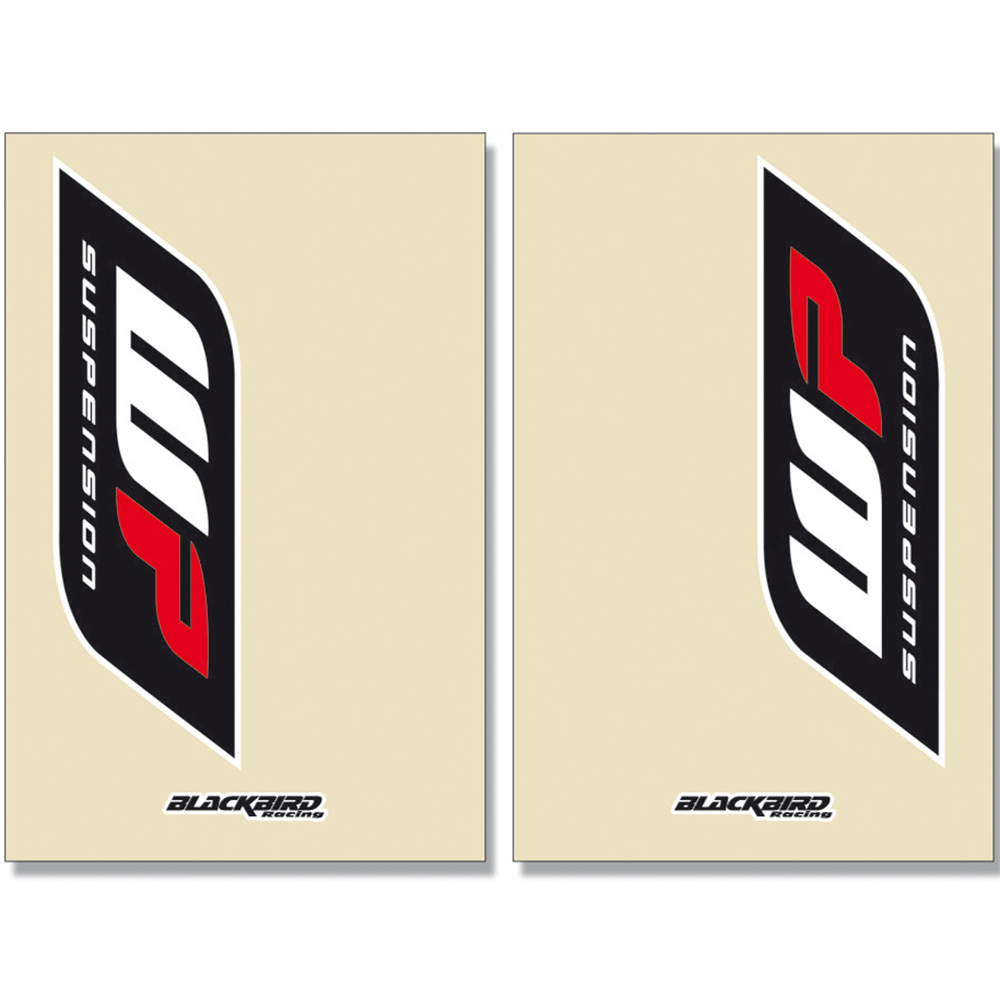 kit gráfico de horquilla transparente crystal wp 2 pcs 5045w de blackbird racing