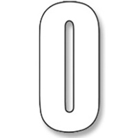 numeros carrera blanco - pack de 3 uds pvc 5047/10/0