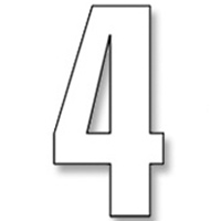 numeros carrera blanco - pack de 3 uds pvc 5047/10/4