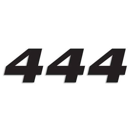 numeros adhesivos carrera dorsal - pack de 3 pcs pvc 5049