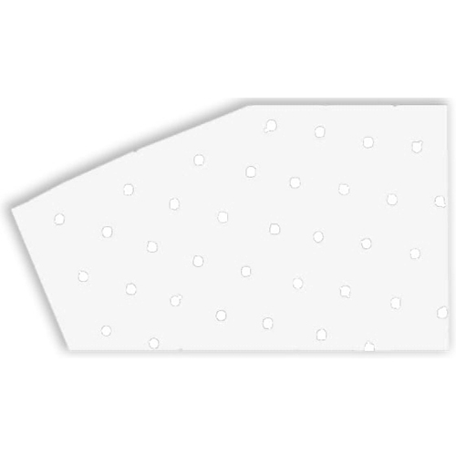 adhesivo fondo para dorsal transpirable trasparente - pack 3u 5052/80