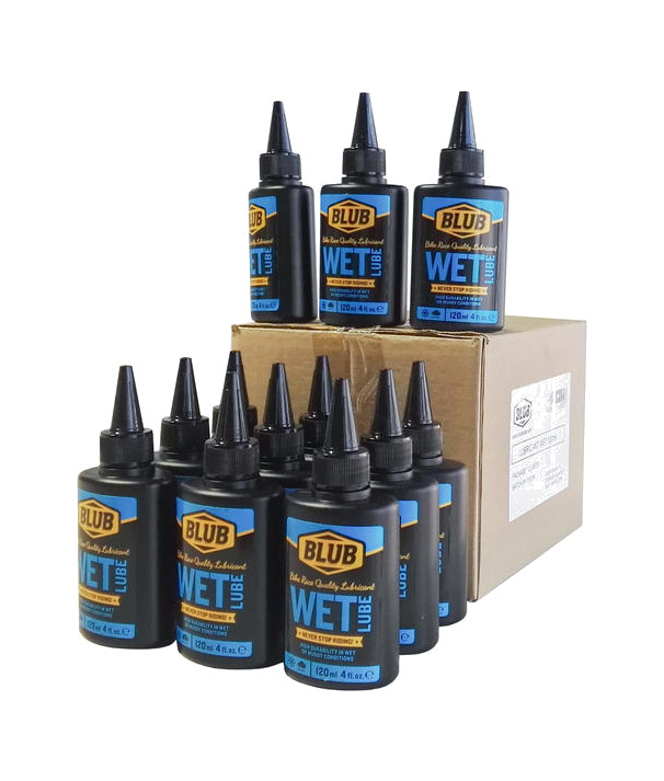 caja aceite lubricante preparado para soportar agua y nieve wet lube 12u