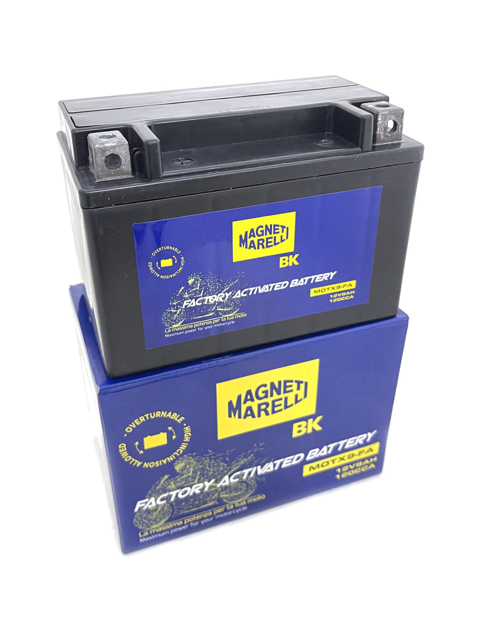 batería de moto sin mantenimiento activada motx9-fa ytx9-bs de magneti marelli