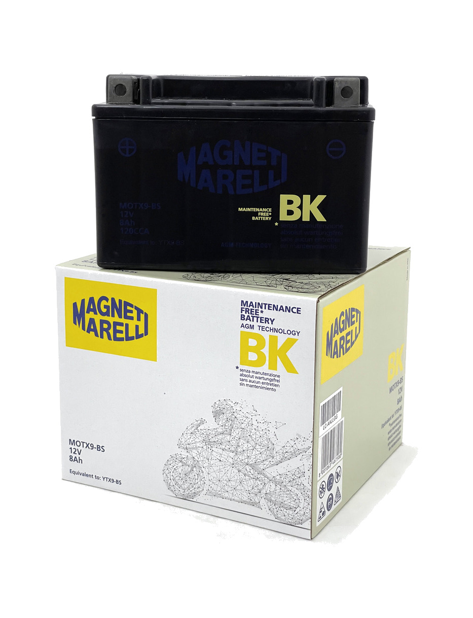 bateria de moto sin mantenimiento ytx9-bs de magneti marelli